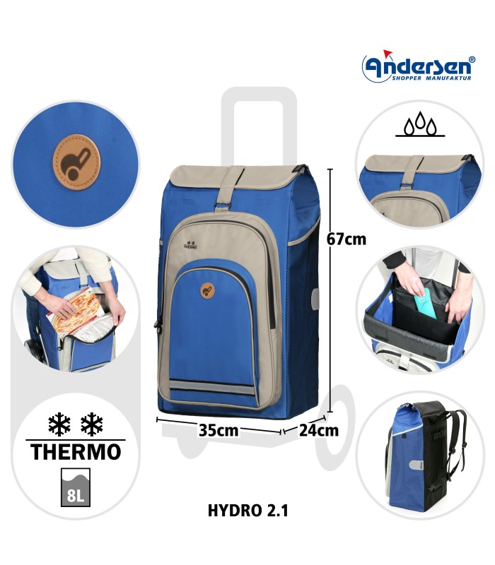 sac isotherme hydro pour chariot andersen