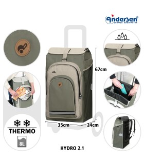 sac isotherme hydro pour chariot andersen