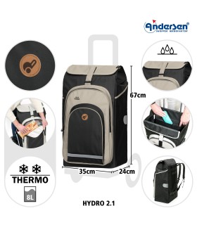 sac isotherme hydro pour chariot andersen