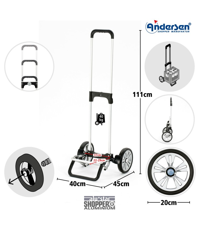 caddie course andersen shopper alu star